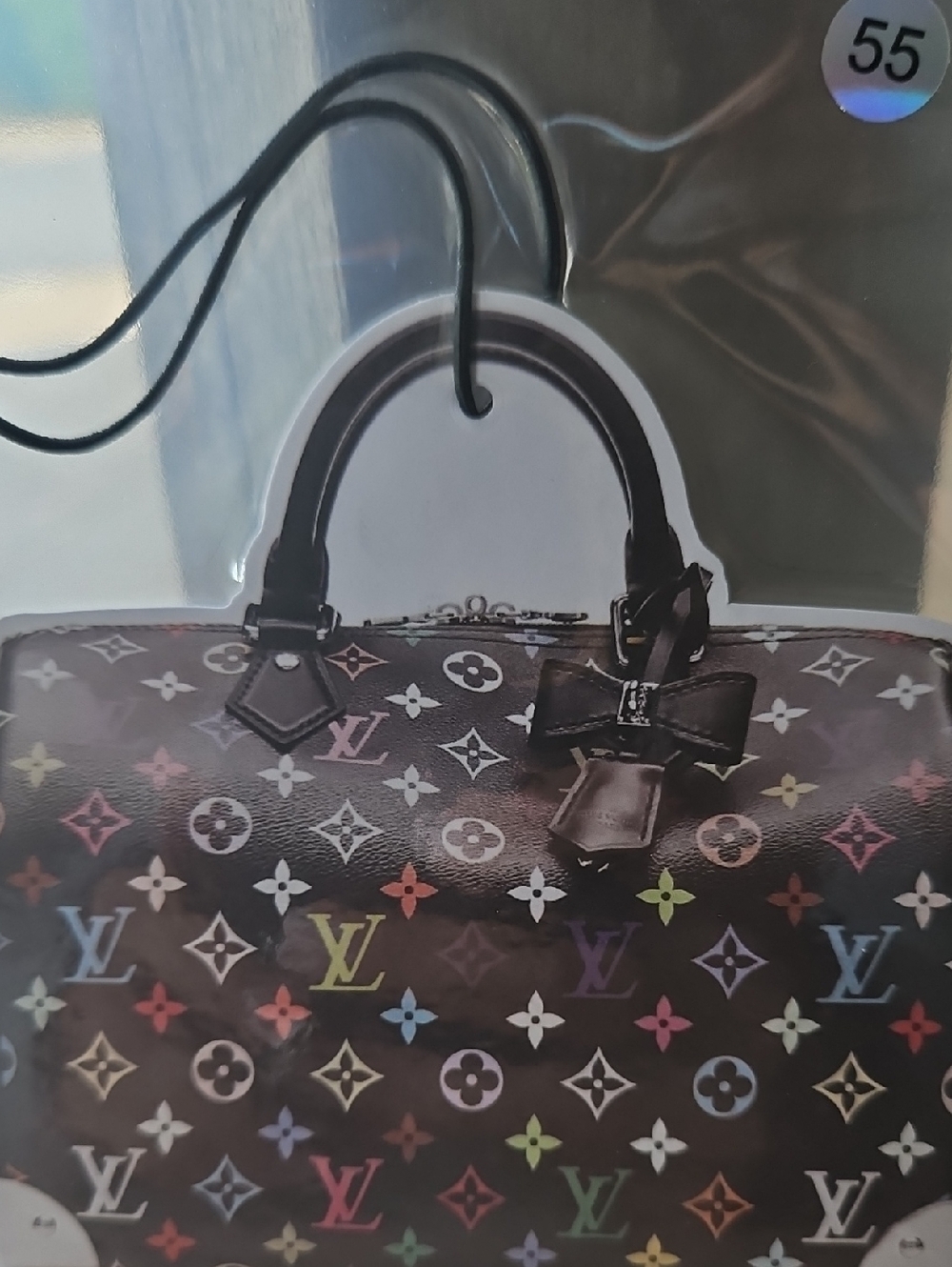 Multicolor Monogram Car Freshie Scented - Black